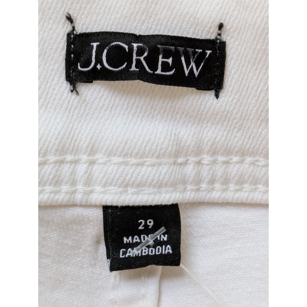 J. Crew Slim Wide Jean with Stacked Buttons Womens Size‎ 29 White NWT $148 CH887 - Picture 4 of 6